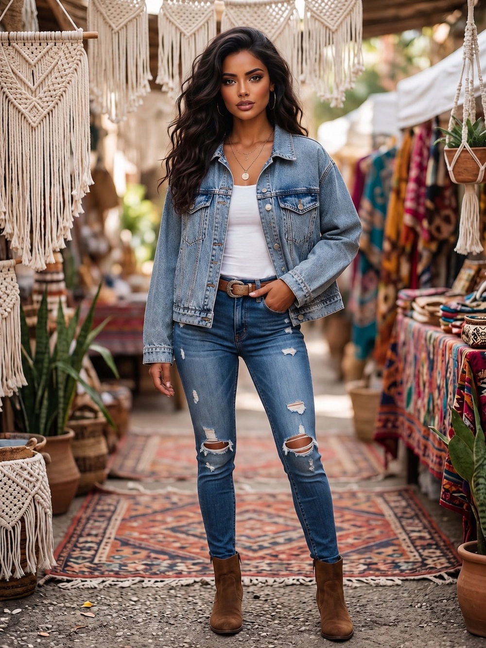 B801. Stylish Blank NYC Light Blue Denim Jacket